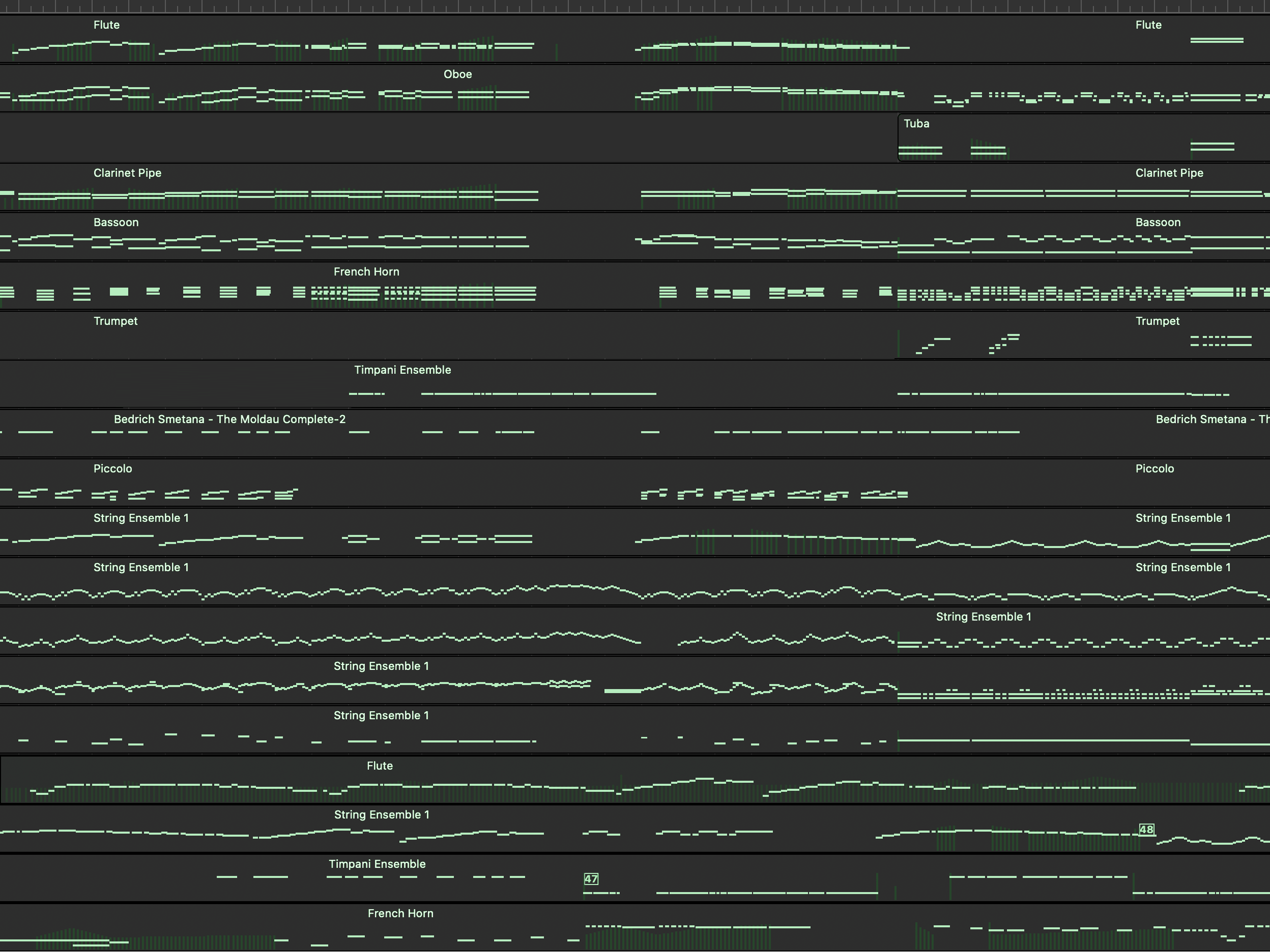 This is a picture of Nodes extracted from MIDI music